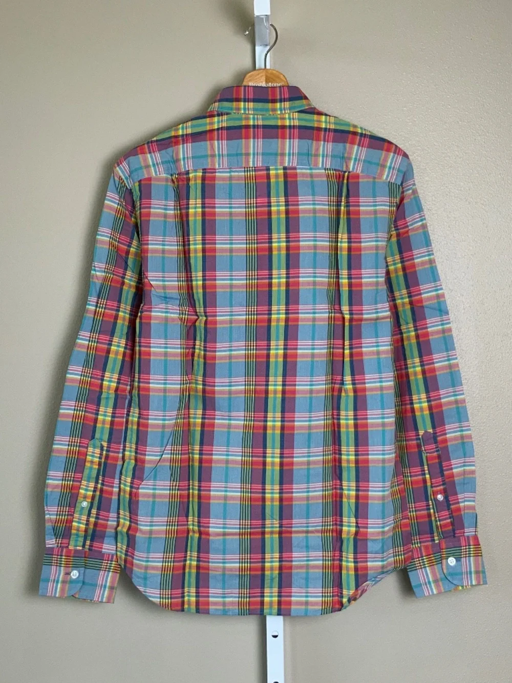 J. Crew Slim Madras Plaid Button Down Oxford Shirt